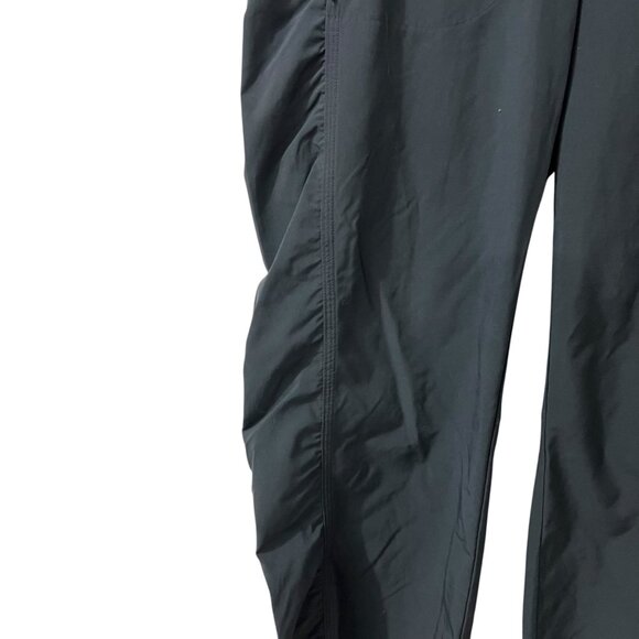 Athleta Gray Attitude Ruched Pull On Jogger Pants Adjustable Ankles Size 4P - Picture 5 of 12